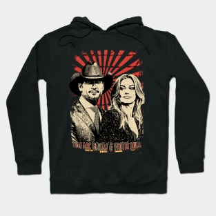 Tim McGraw and Faith Hill  Retro Vintage Aesthetic Hoodie